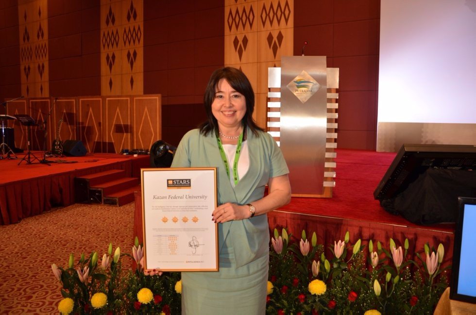 New QS Stars Certificate Received by Kazan University