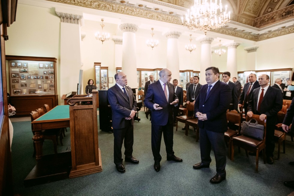 Delegation of Bukhara Region, Uzbekistan, at Kazan Federal University