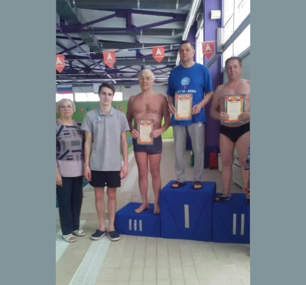 Команда КФУ заняла второе место в соревнованиях по плаванию ,спартакиада ветеранов, плавание