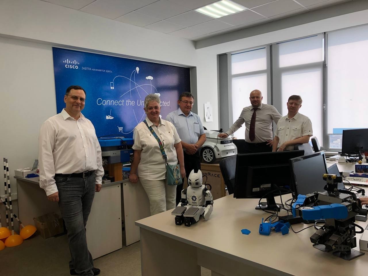 Leading robotics specialists visited the Laboratory of Intelligent Robotic Systems ,ITIS, LIRS, robotics