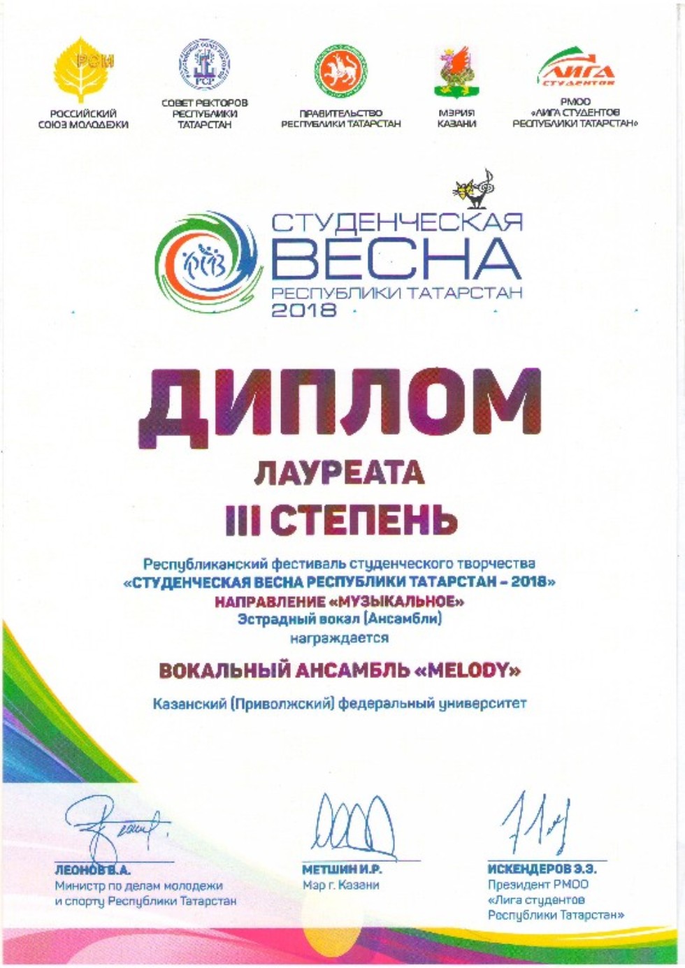 ��������� �������� 'Melody'