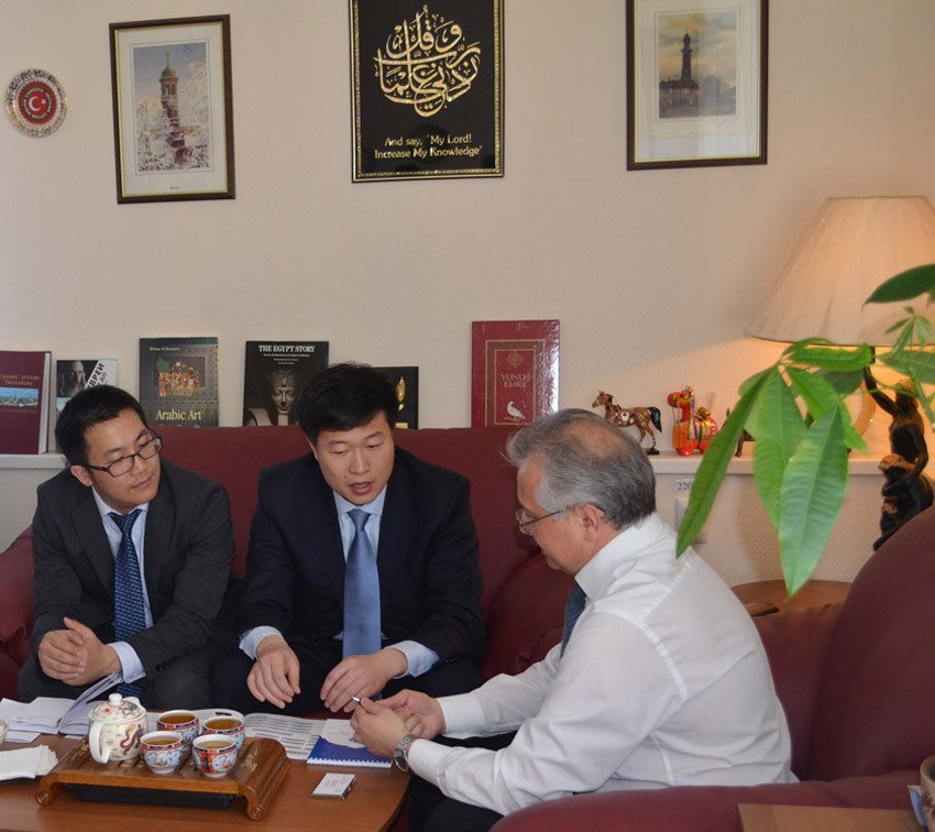 Delegation of Chinese Embassy in Russia At The Institute of Oriental Studies and International Relations