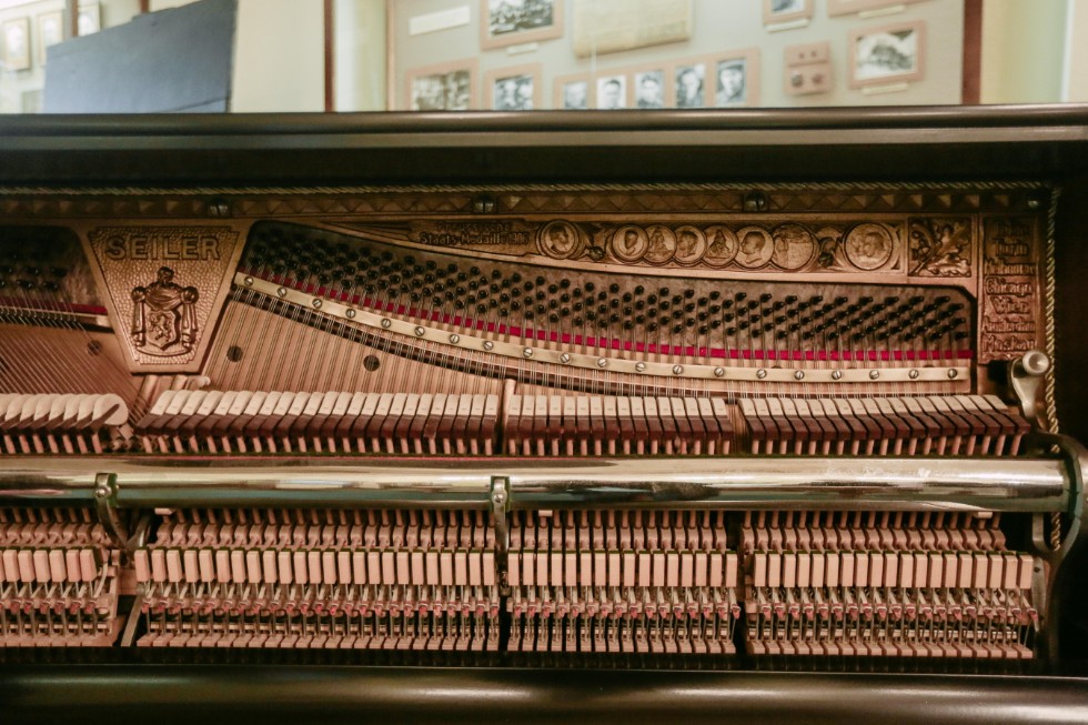 Piano donated to the University's History Museum by Rector Ilshat Gafurov