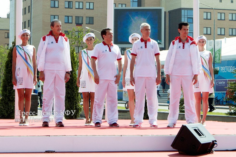 KFU greets the Flame of 27th Summer Universiade