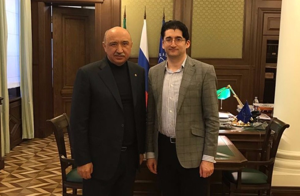 Rector Ilshat Gafurov Met with Stanford Professor Ilya Strebulaev