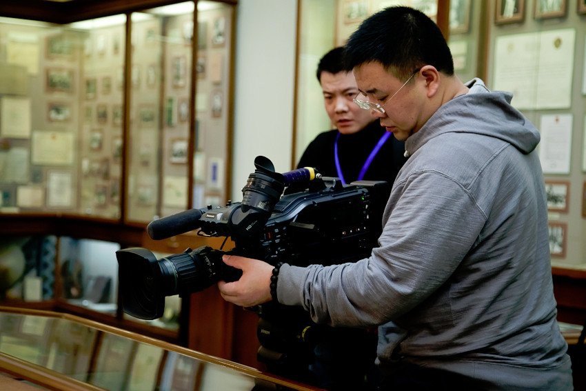 Chinese central television company shoots a documentary about Kazan University