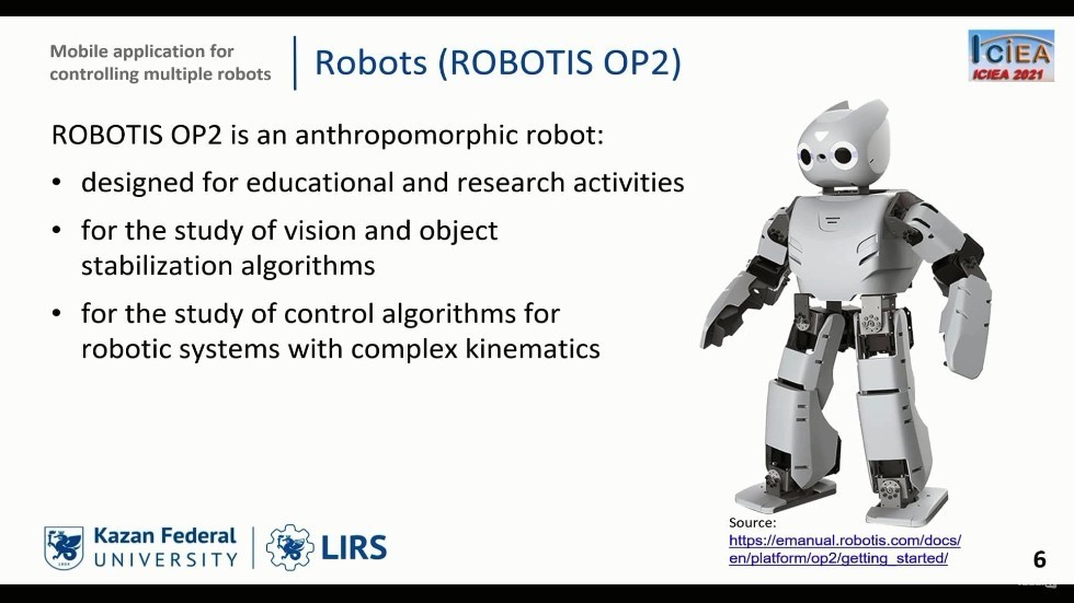 Laboratory of Intelligent Robotic Systems presented two scientific reports at the XVI IEEE International Conference on Industrial Electronics and Applications