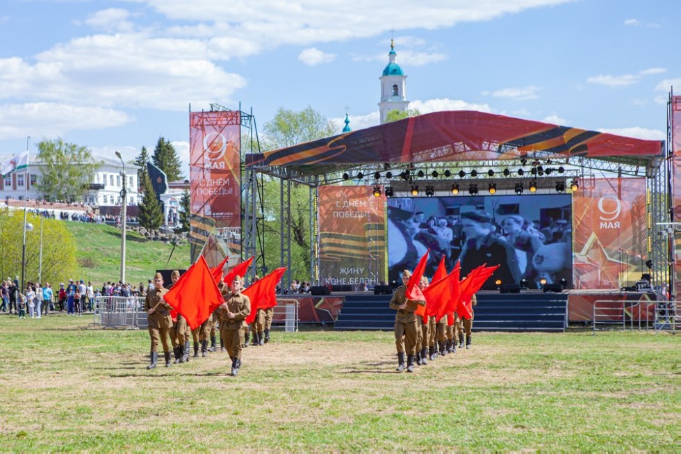 Elabuga Institute KFU participated in the city celebration of Victory Day