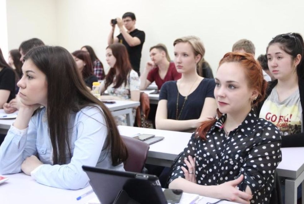 Executive Vice-President of the American Chamber of Commerce in Russia Tatiana Raguzina at Kazan University
