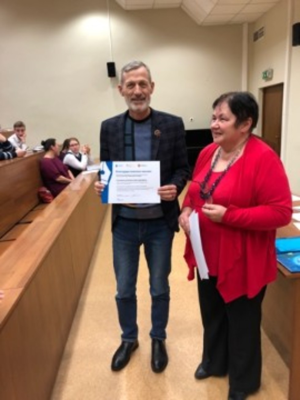 Ведущие актеры Казанского ТЮЗа на закрытии XVII Всероссийской научно-практической конференции 'Литературоведение и эстетика в XXI веке ('Татьянин день')' Ведущие актеры Казанского ТЮЗа на закрытии XVII Всероссийской научно-практической конференции 'Литературоведение и эстетика в XXI веке ('Татьянин день')'