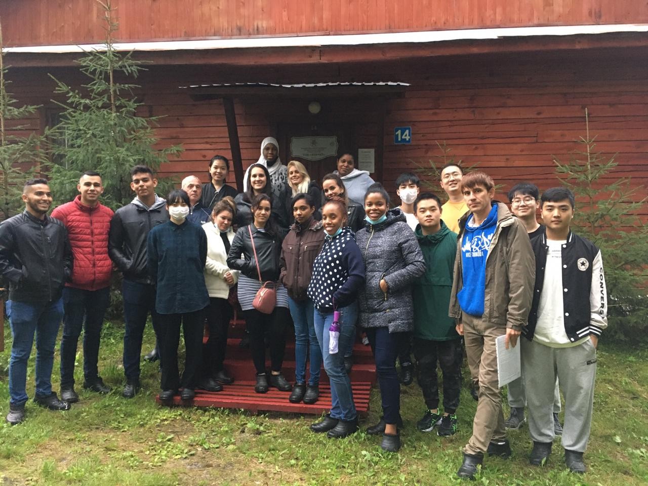 Second shift of international students arrived to work and rest at Yalchik Camp ,Yalchik, Preparatory School