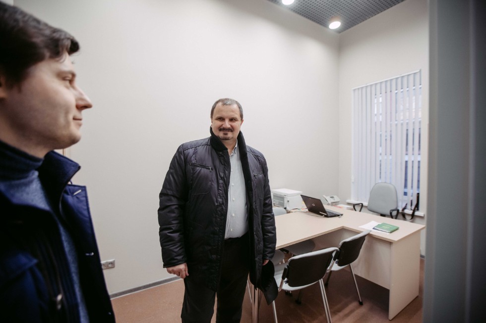 Tour of renovated facilities held by Rector Ilshat Gafurov