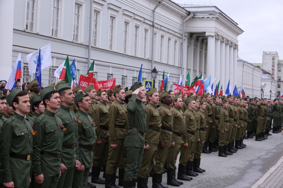 Fourth Victory March held by KFU in city center ,Victory March, Victory Day, Government of Tatarstan, State Council of Tatarstan