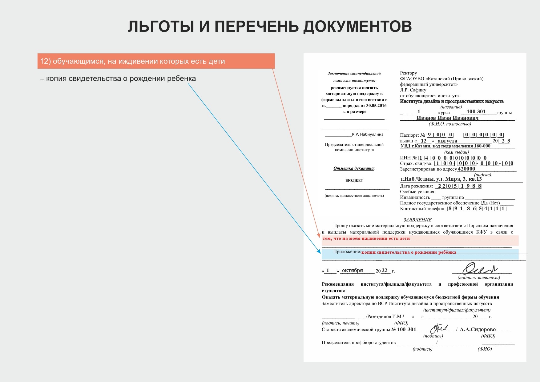 Материальная поддержка Материальная поддержка