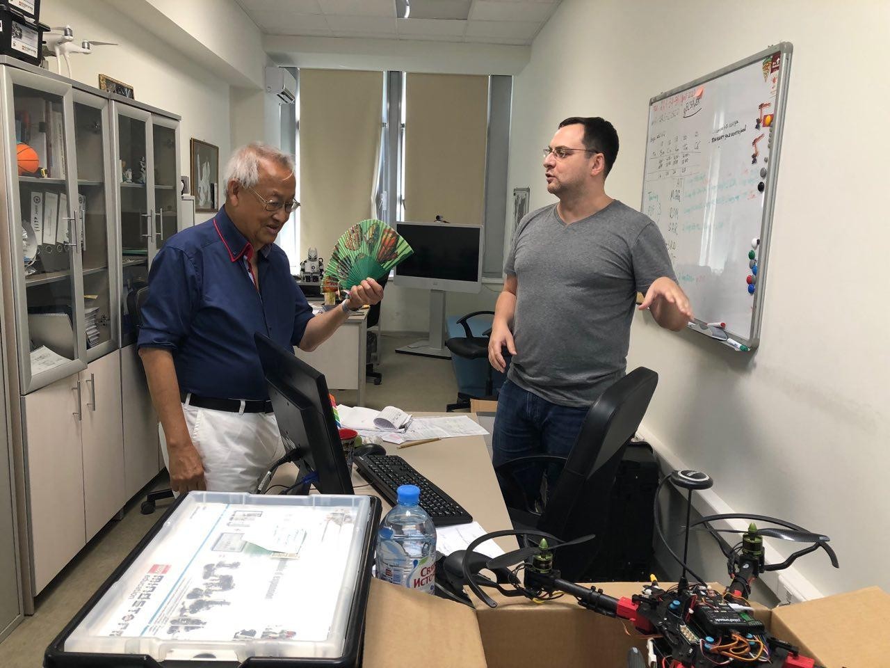 Professor of the University of California, Berkeley, visited the Laboratory of intelligent robotic systems ,LIRS, ITIS, The Univeristy of California, Berkeley