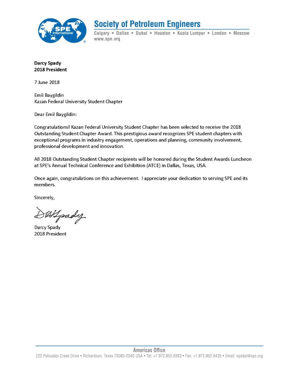 KFU SPE Student Chapter �������� ������ ������������ ����������� � ����