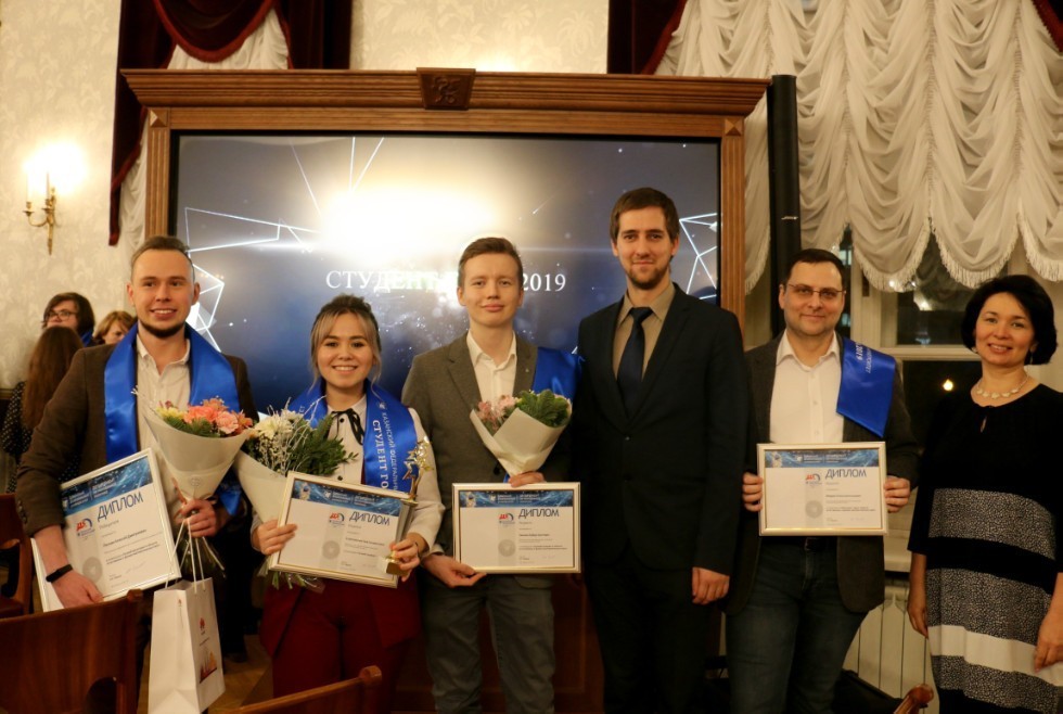 For a third year in row students of the Laboratory of intelligent robotic systems win a competition 'Student of the year of KFU'