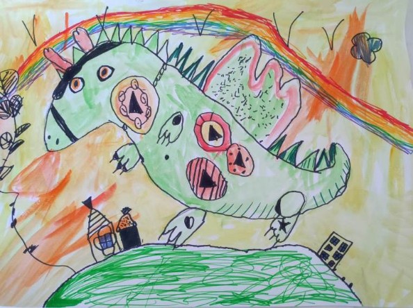 Мальганова Катя 6л Итоги конкурса новогоднего рисунка 'Зимняя сказка'