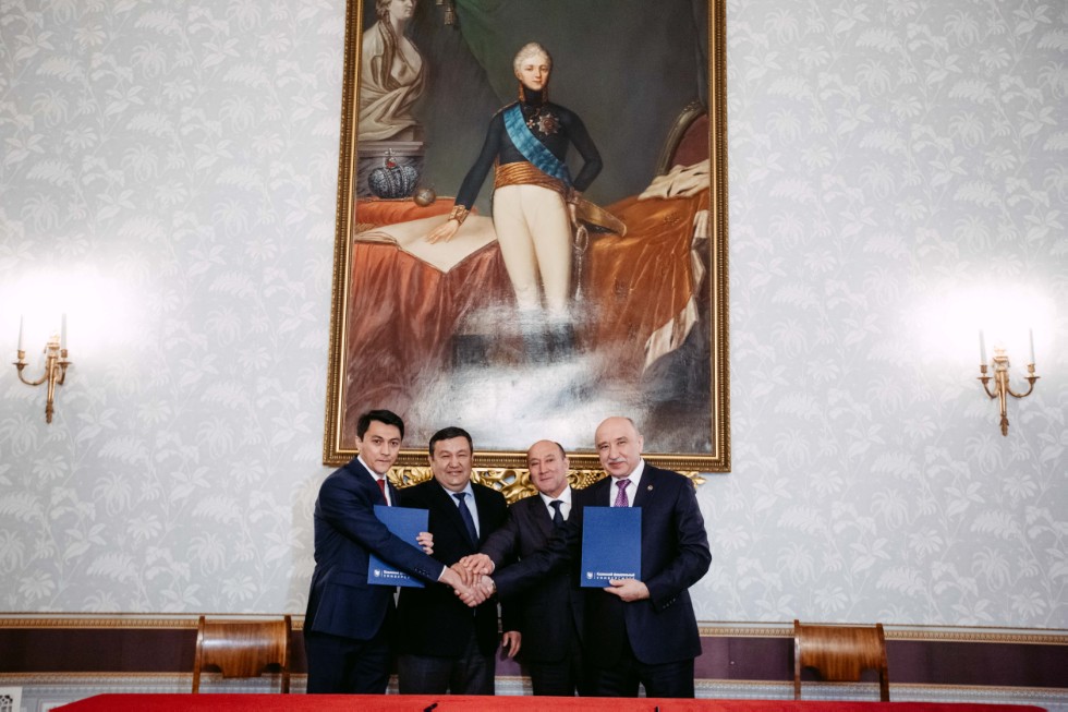 Delegation of Bukhara Region, Uzbekistan, at Kazan Federal University