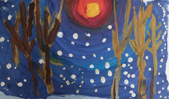 Хисматуллин-Давлет-5л Итоги конкурса новогоднего рисунка 'Зимняя сказка'