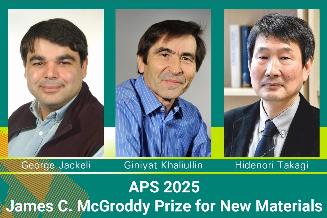          .     ,   , , the James C. McGroddy Prize for New Materials of American Physical Society