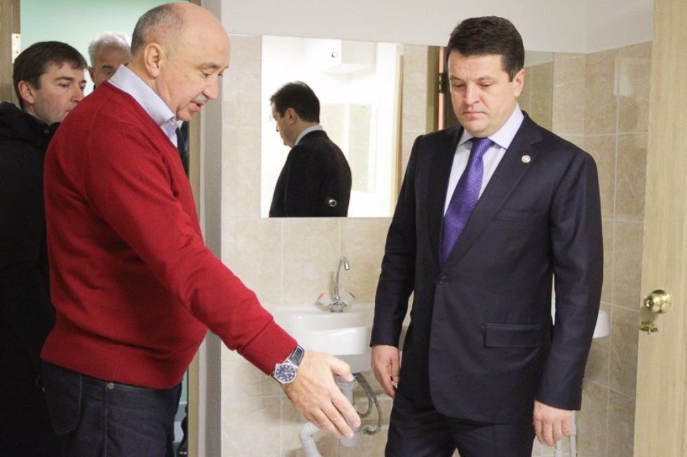 Mayor of Kazan Satisfied with Latest Dorm Renovations ,dorms, Ilsur Metshin, NCI, EI, IE, IMEF, IC, UNICS, renovations