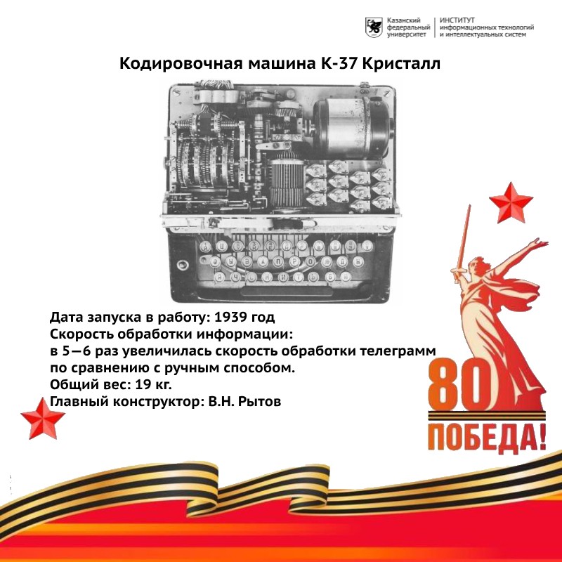 Шифровальные машины СССР в годы Великой Отечественной войны Шифровальные машины СССР в годы Великой Отечественной войны