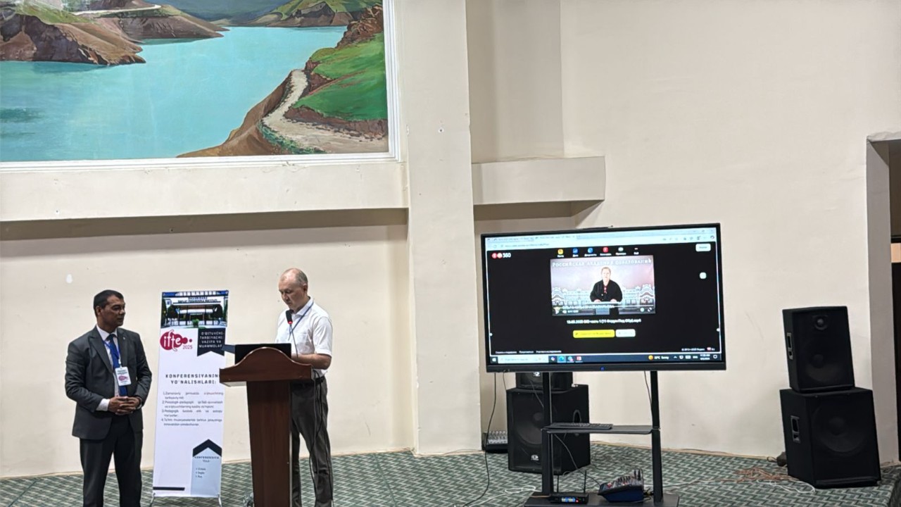 В Шахрисабзском государственном педагогическом институте в рамках Международного форума по педагогическому образованию ИФТЕ-2025 прошла конференция 'Учитель-воспитатель: миссия и вызовы' В Шахрисабзском государственном педагогическом институте в рамках Международного форума по педагогическому образованию ИФТЕ-2025 прошла конференция 'Учитель-воспитатель: миссия и вызовы'