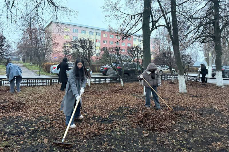 Субботник провели преподаватели и студенты Субботник провели преподаватели и студенты