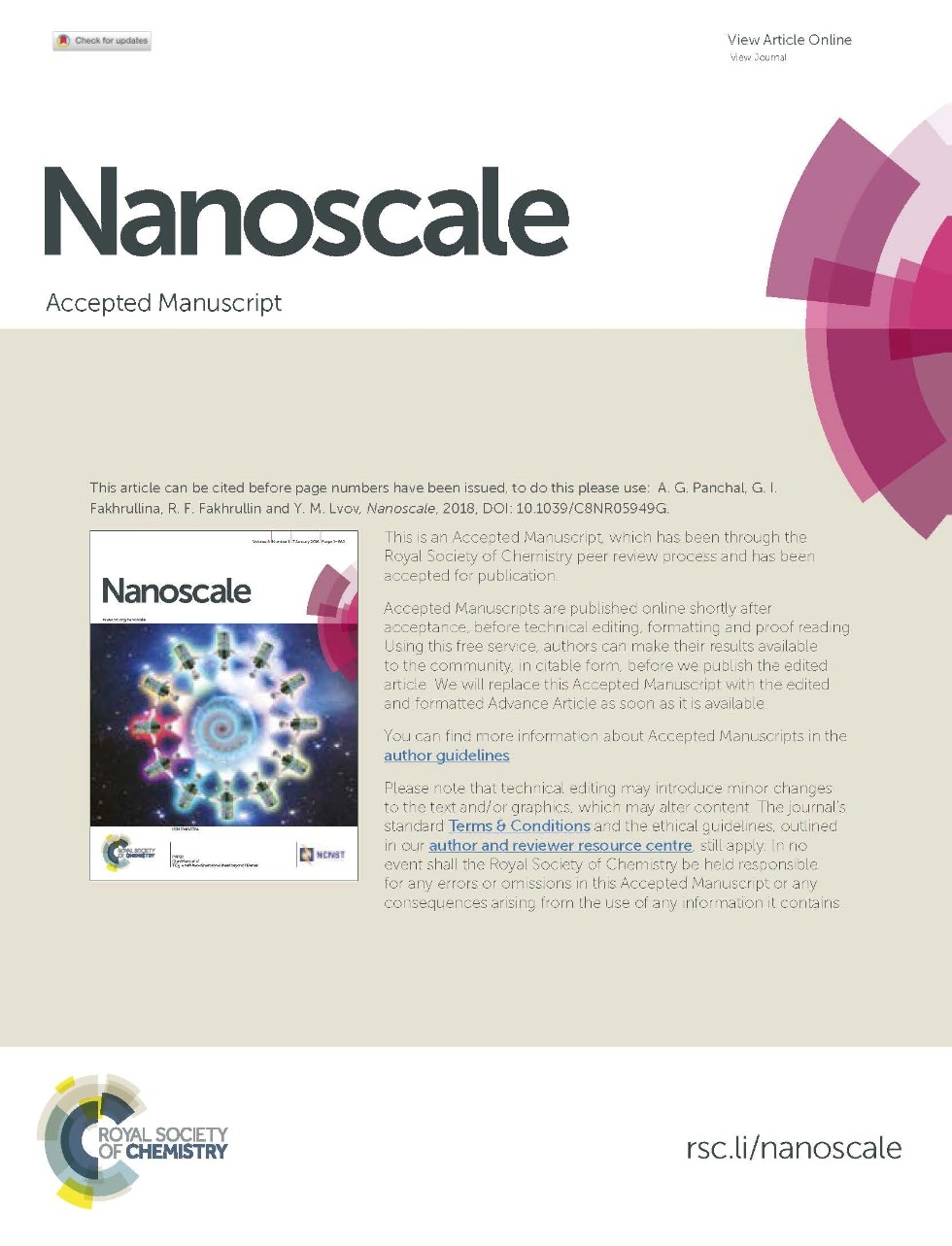 New article ,Halloysite nanotubes, hair, R. Fakhrullin, G. Fakhrullina