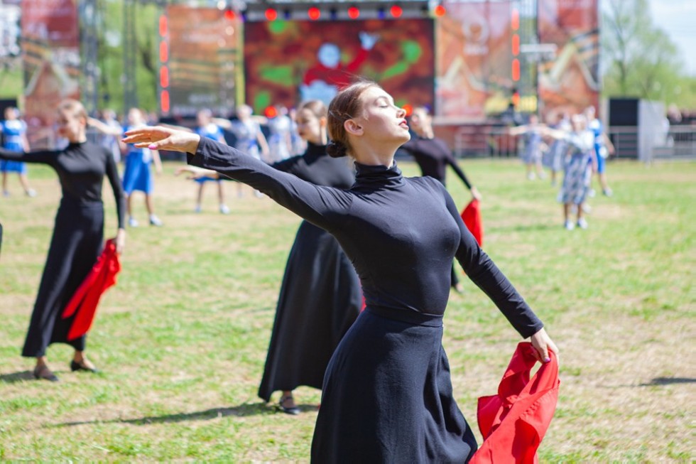 Elabuga Institute KFU participated in the city celebration of Victory Day