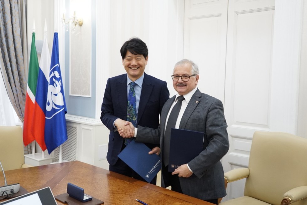 Memorandum of cooperation signed between Kazan Federal University and Shinhan University ,Shinhan University, memorandum of cooperation