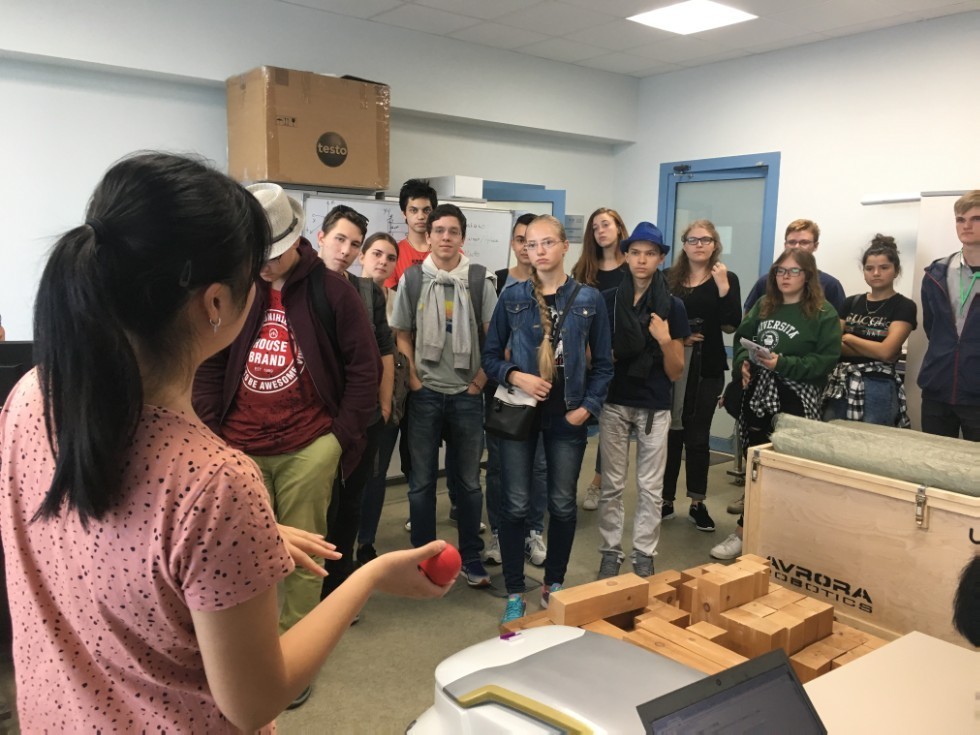 The high school students from Cyprus, Czech Republic, Estonia, Germany and Israel visited the Laboratory of intelligent robotic systems ,LIRS, ITIS, robotics