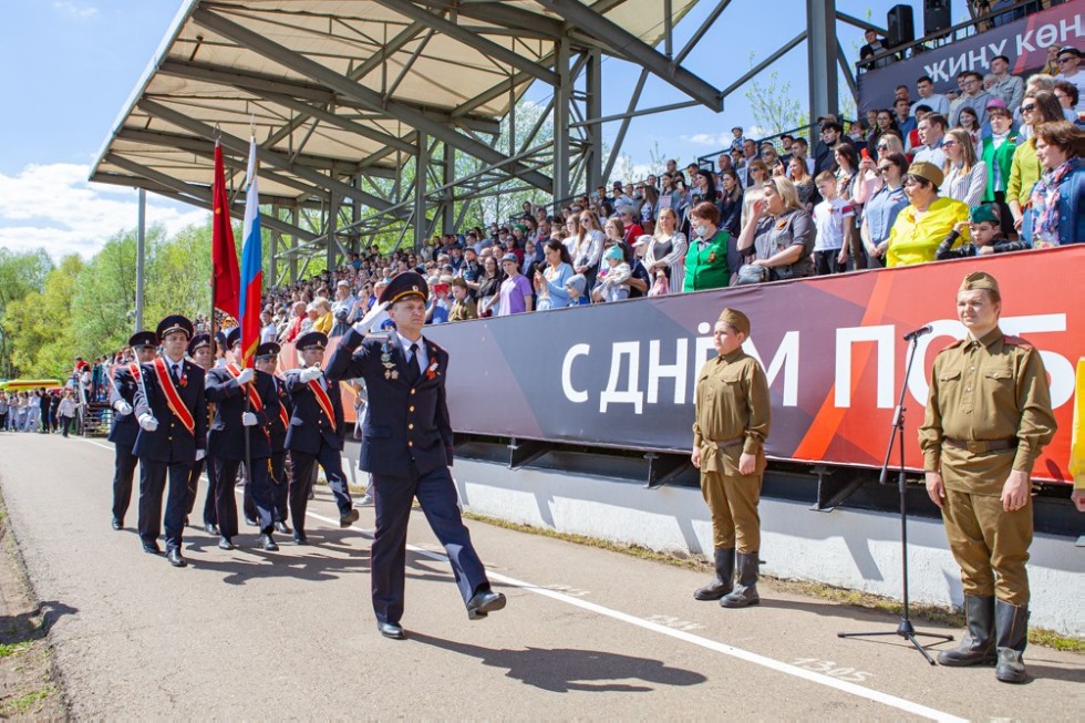 Elabuga Institute KFU participated in the city celebration of Victory Day ,Yelabuga Institute