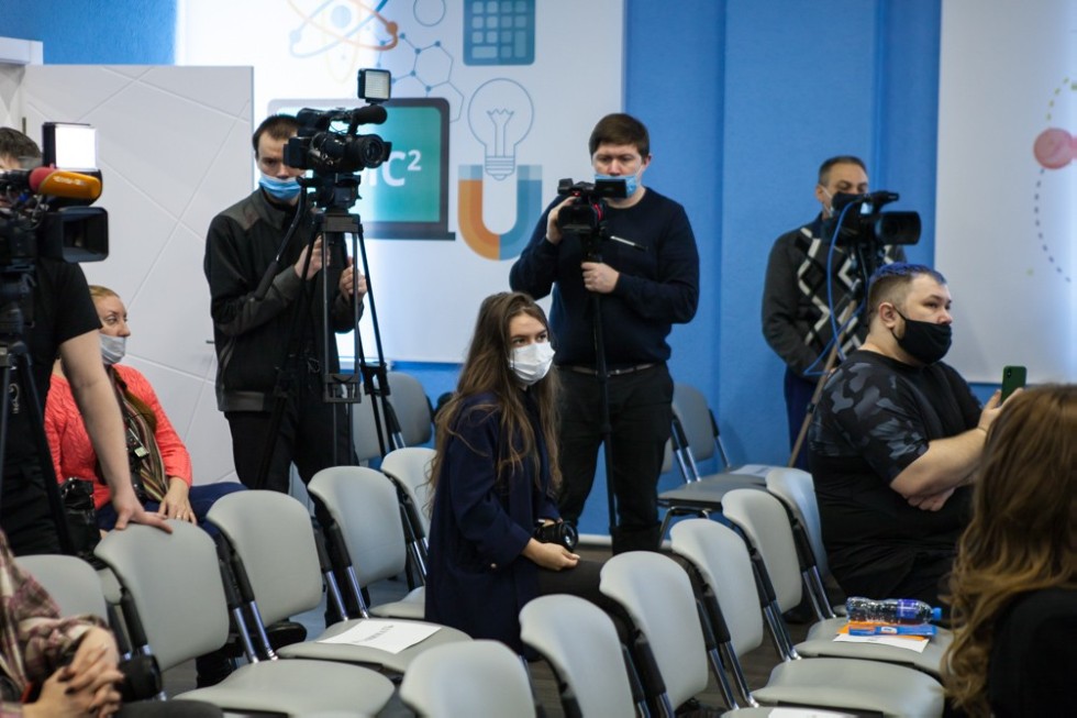 Press conference took place at the House of Scientific Collaboration.