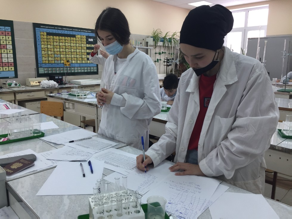 Всероссийская олимпиада по химии 1 уровня 'Юные таланты' на кафедре химического образования