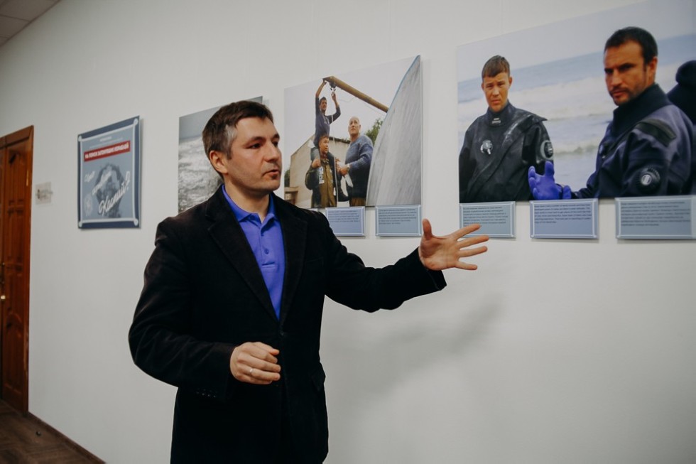 Выставка 'На поиск затонувших кораблей' открылась в КФУ в день 300-летия визита Петра I в Казань ,имо