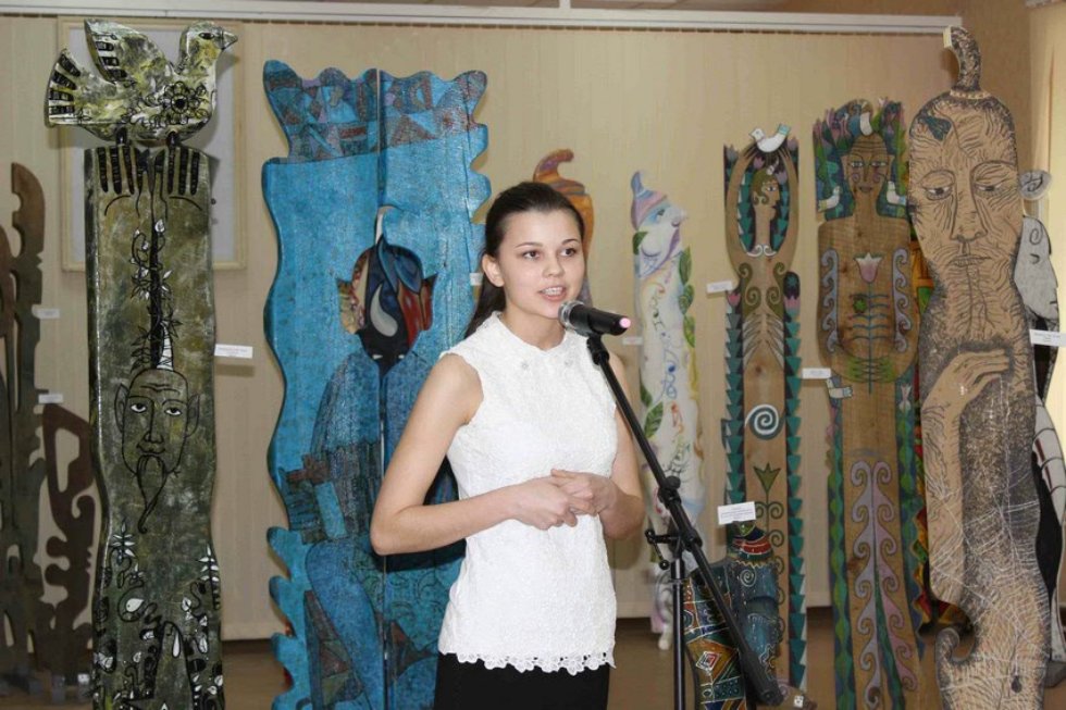 Сегодня в Елабужском институте КФУ состоялась презентация выставки работ участников всероссийского этно-арт-симпозиума 'Песнь о Шурале',посвященной 130 - летию со дня рождения татарского поэта Габдуллы Тукая Сегодня в Елабужском институте КФУ состоялась презентация выставки работ участников всероссийского этно-арт-симпозиума 'Песнь о Шурале',посвященной 130 - летию со дня рождения татарского поэта Габдуллы Тукая