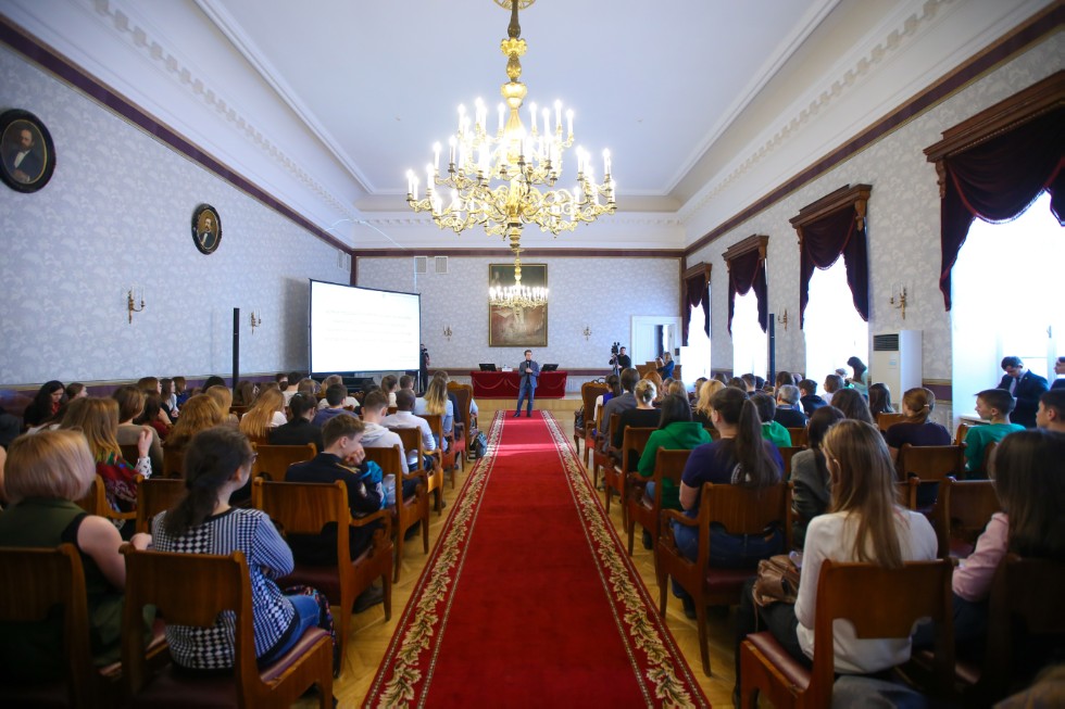 Chairman of State Duma Committee for Ecology and Environmental Protection Met with Students ,State Duma, IES, ecology, Volga River, Lake Baikal, Volgograd Oblast