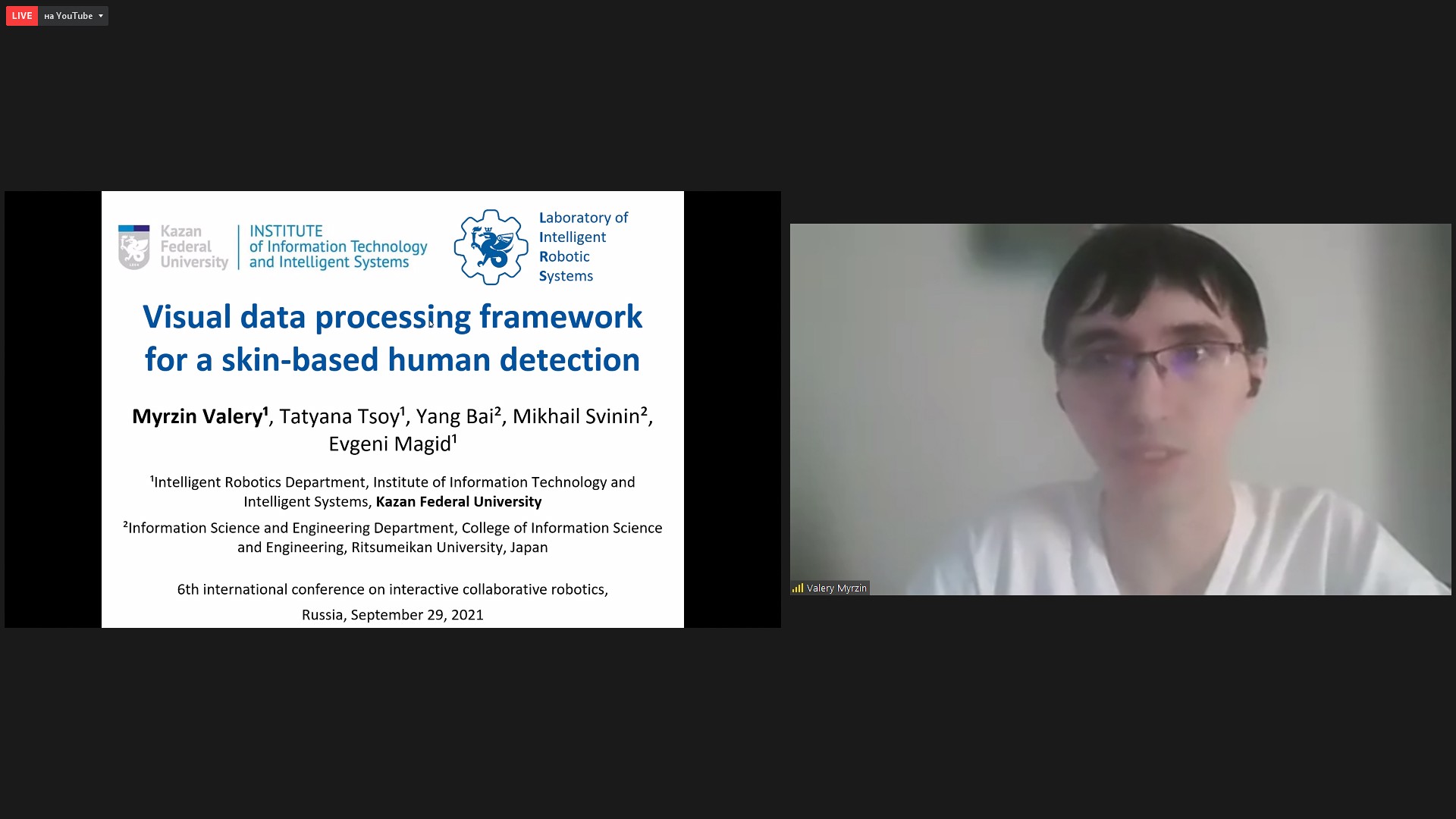 An employee and students of the Laboratory of Intelligent Robotic Systems took part in the the VI International Conference on Interactive Collaborative Robotics An employee and students of the Laboratory of Intelligent Robotic Systems took part in the the VI International Conference on Interactive Collaborative Robotics