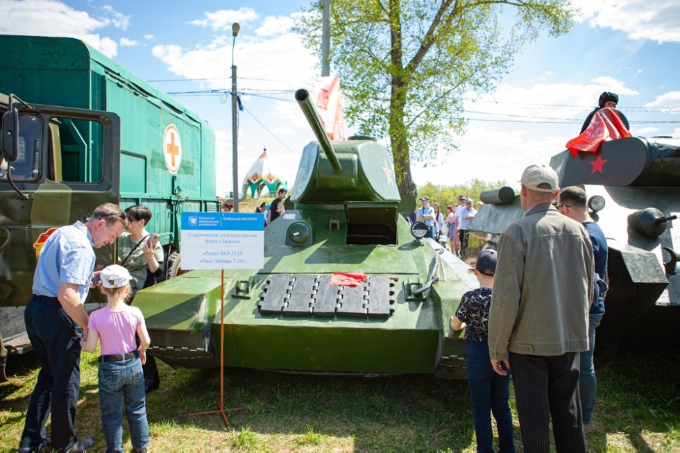Elabuga Institute KFU participated in the city celebration of Victory Day