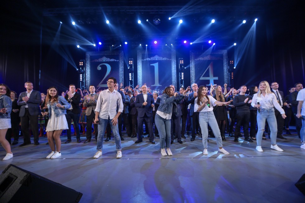 Kazan Federal University's 214th birthday celebrated with a traditional concert ,arts, anniversary