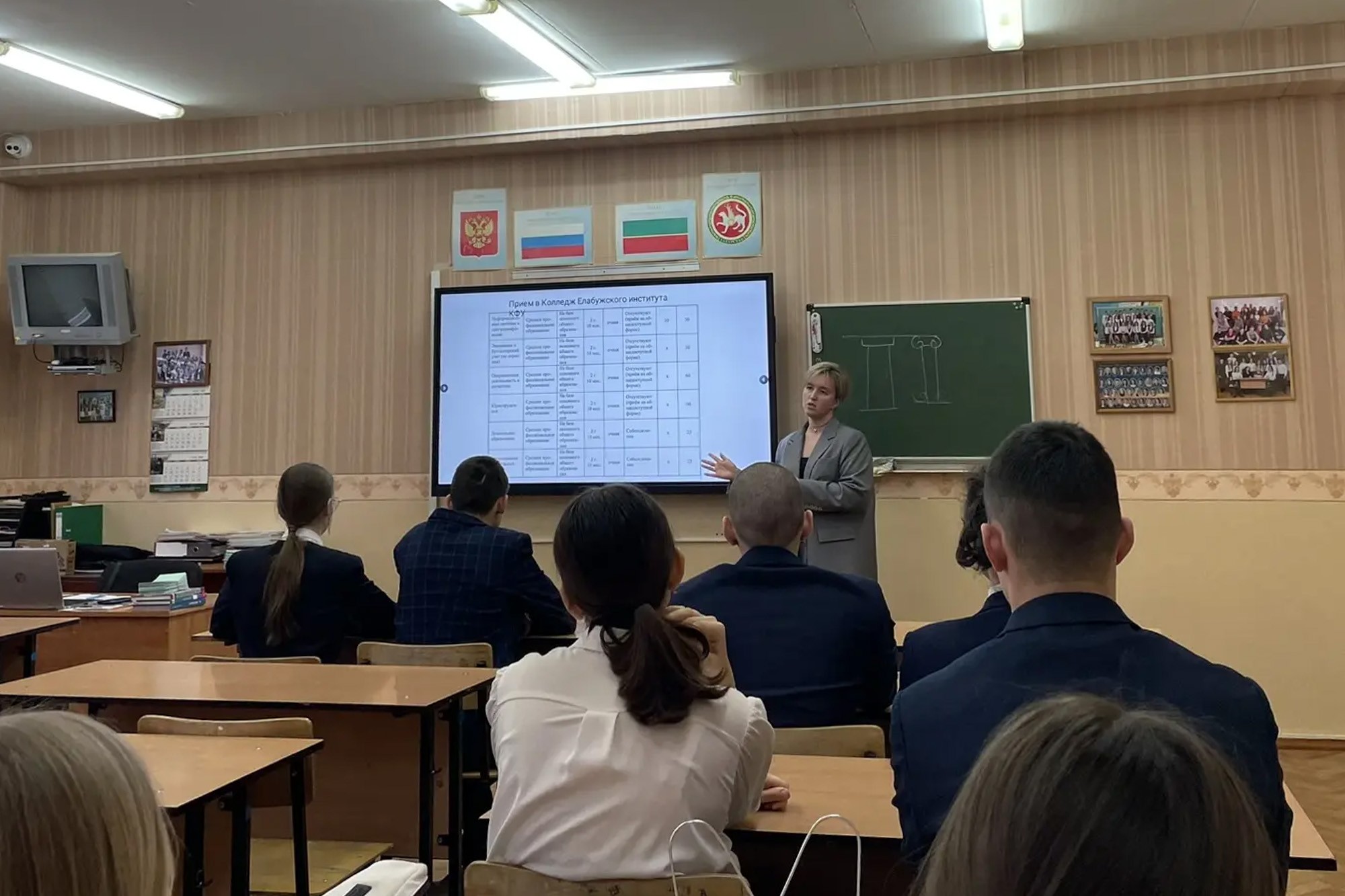 Выпускница Елабужского института КФУ провела профориентационное занятие в Нижнекамске. Выпускница Елабужского института КФУ провела профориентационное занятие в Нижнекамске.