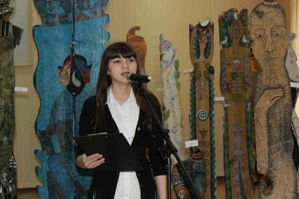 Сегодня в Елабужском институте КФУ состоялась презентация выставки работ участников всероссийского этно-арт-симпозиума 'Песнь о Шурале',посвященной 130 - летию со дня рождения татарского поэта Габдуллы Тукая Сегодня в Елабужском институте КФУ состоялась презентация выставки работ участников всероссийского этно-арт-симпозиума 'Песнь о Шурале',посвященной 130 - летию со дня рождения татарского поэта Габдуллы Тукая