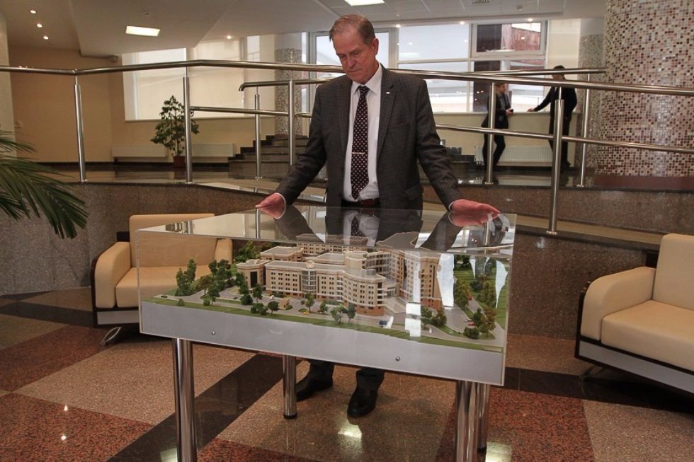 President of Tatarstan Rustam Minnikhanov and Rector Ilshat Gafurov at Moscow State University