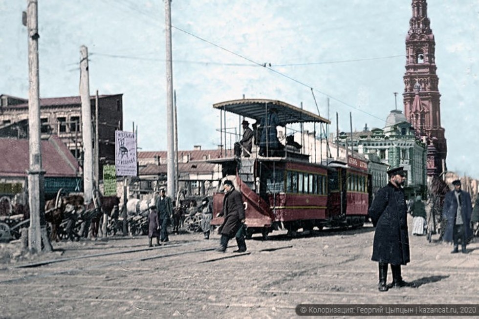 Старая Казань в цвете: как изменился центр города за 100 лет — от Рыбной площади до Кольца