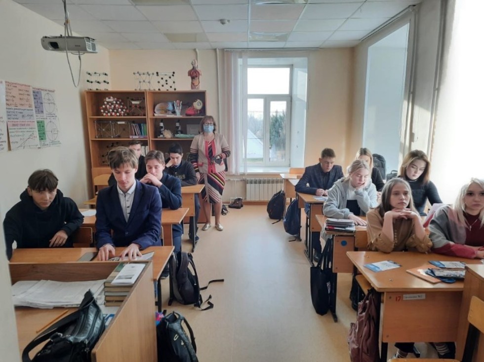 Представители НЧИ КФУ посетили школы города Елабуга. ,профориентационные встречи, Елабуга, школа, абитуриенты