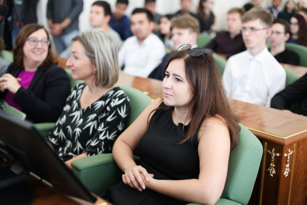 Netherlands Ambassador Renée Jones-Bos met with students at the Institute of International Relations ,Embassy of the Netherlands, Neso Russia, IRR