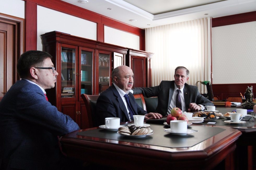 President of Tatarstan Rustam Minnikhanov and Rector Ilshat Gafurov at Moscow State University