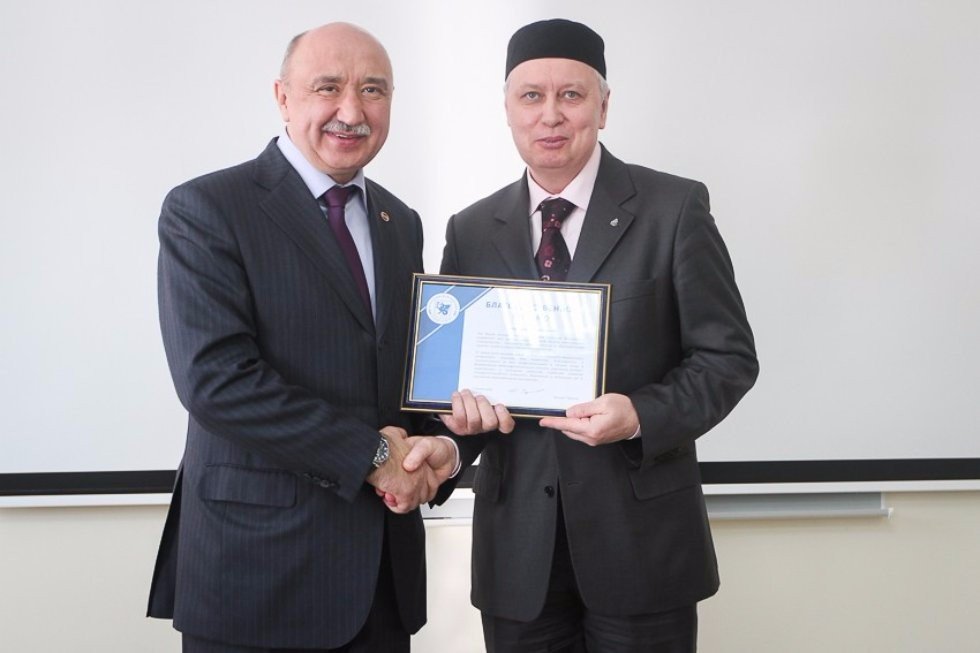 Delegation of the Muslim Board of Russia at Kazan University